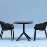 Стол пластиковый Sky Table 80 черный 800х800х740 мм
