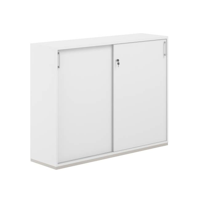 AG.245.WH.WH.WH / Шкаф-купе 3 ур. 1438х400х1111 / корпус: белый, топ/дно: белый, фасады: белый