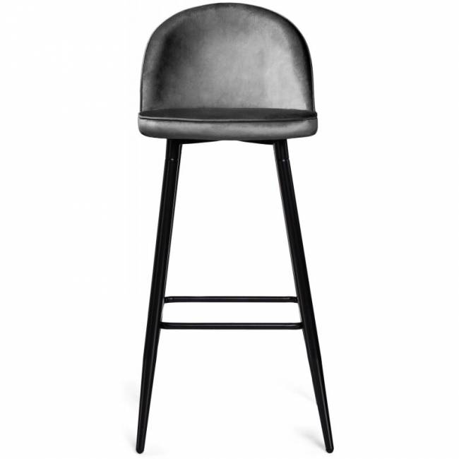 Барный стул Dodo 1 dark grey with edging / black