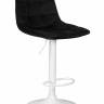 Стул барный DOBRIN TAILOR WHITE, черный велюр (MJ9-101)