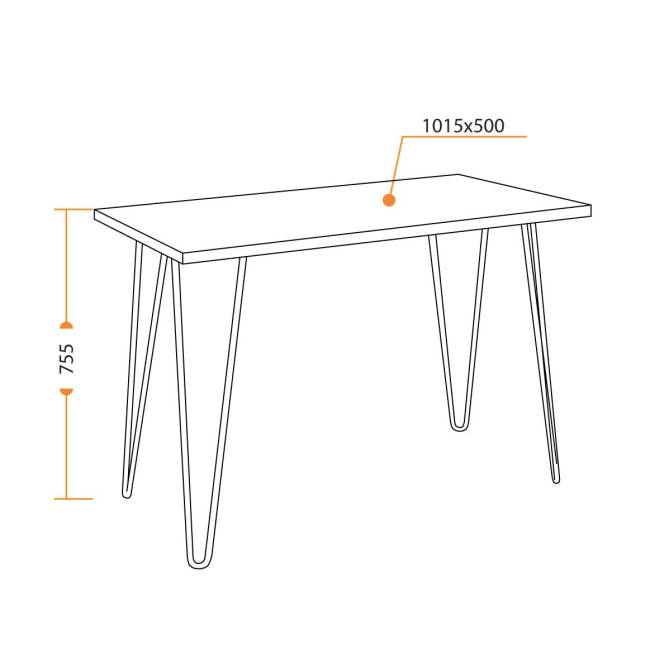 Стол Вд-06/Wd-06 concrete/серый цемент concrete