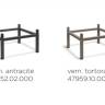 Комплект для увеличения высоты стола Kit Cube 70 High белый 700х700х335 мм