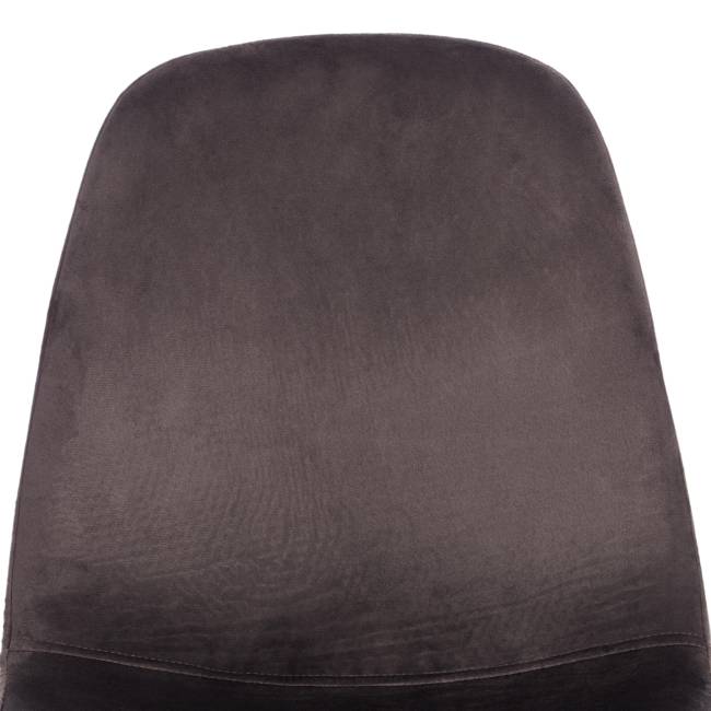 Стул Бриз/Breeze (мод.4724)/1 шт. в упаковке велюр/металл, 44х53х87см, темно-серый (HLR24)/черный темно-серый Велюр/металл