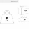 Стол пластиковый Sky Table 70 бежевый 700х700х740 мм