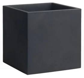 Кашпо пластиковое Iris Vase антрацит 500х500х500 мм Кашпо пластиковое Iris Vase антрацит 500х500х500 мм