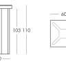 Стол пластиковый барный X2 Standard 600х600х1100 мм