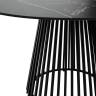 Стол ТЕРНИ (TERNI) 120 ЧЕРНЫЙ МРАМОР (MATT BLACK MARBLE SOLID CERAMIC), керамика/ ЧЕРНЫЙ, ®DISAUR