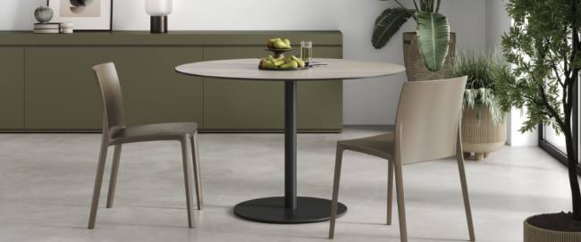 Столешница круглая Solid Compact Ø990 рустика Ø990х12 мм