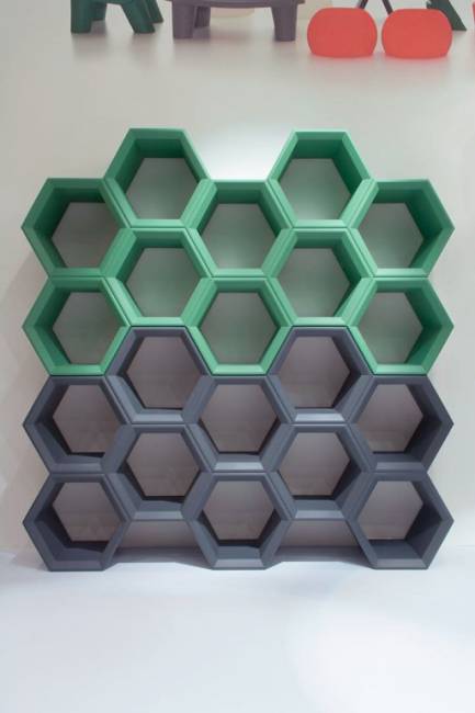 Стеллаж пластиковый книжный Hexa Standard 1980х370х1120 мм Стеллаж пластиковый книжный Hexa Standard 1980х370х1120 мм