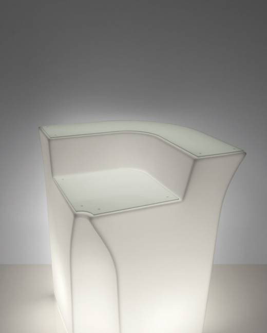 Столешница стеклянная для барной стойки Jumbo Corner Desk 480х480х6 мм