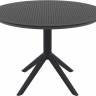 Стол пластиковый Sky Table Ø105 черный Ø1050х740 мм