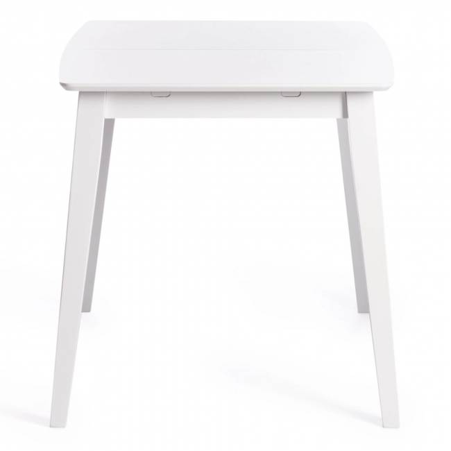Стол обеденный раскладной Retro дерево гевея, МДФ, Белый (White)