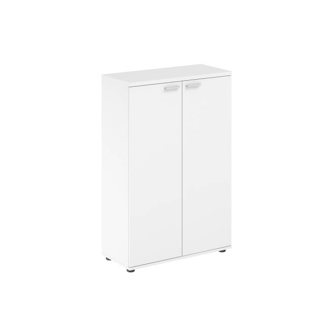 MX.812.WHWH / Шкаф средний 2-х дв., з. ст HDF  780х356х1189 / цвет корпуса: белый, цвет фасадов: белый