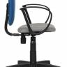 Кресло офисное из ткани TetChair CH 413 (Серая + синяя ткань)