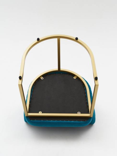 Стул Amely Denim / Gold 2
