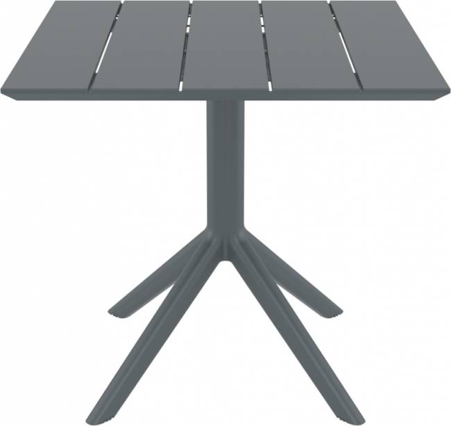 Стол пластиковый Paris Table 80 темно-серый 800х800х740 мм