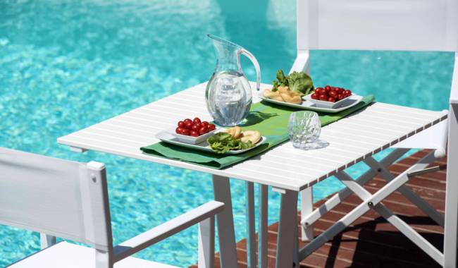 Стол обеденный металлический Aluminium Table 800х800х720 мм