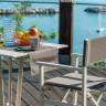Стол обеденный металлический Aluminium Table 800х800х720 мм
