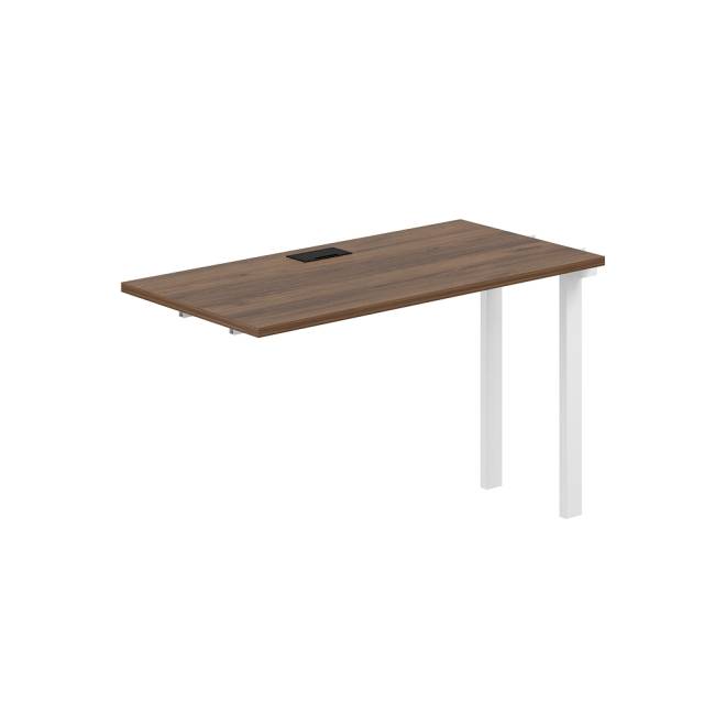 PR.261.DM.O59.WH / Секция рабочей станции s-b-s 1200х600х750 / профиль: 59х59 белый; столешница: дуб модена