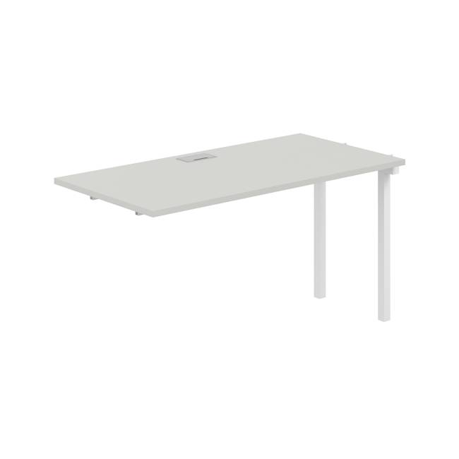 SG.265.SH.44.WH / Секция рабочей станции s-b-s 1400х700х750 / профиль: 40х40 белый; столешница: серый бархат