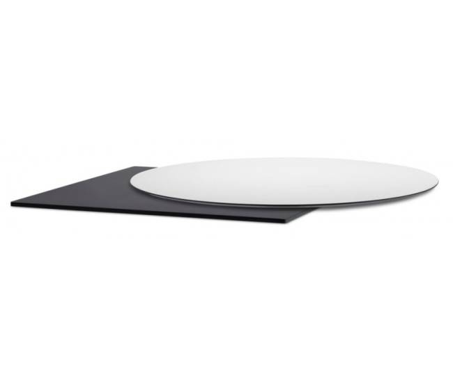 Столешница круглая Compact Laminate для подстолья Nemo, Domino, Tiffany, Cross белый Ø900х10 мм