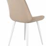 Стул DikLine 206М B03 BEIGE, ножки белые