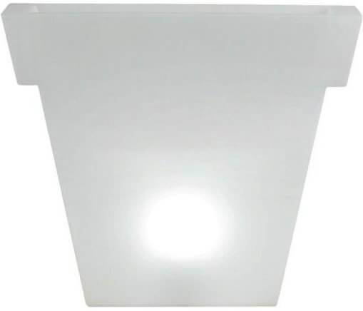 Кашпо пластиковое светящееся Il Vaso Lighting белый 890х200х740 мм