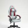 Кресло спортивное TopChairs Phantom ткань серо-красный