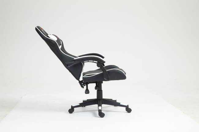 Кресло спортивное TopChairs Shadow черно-белый