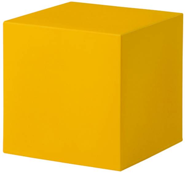 Пуф пластиковый Cubo 40 Standard шафрановый желтый 430х430х430 мм