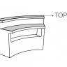 Столешница стальная на верх барной стойки Break Bar Top 1700х450х1 мм Столешница стальная на верх барной стойки Break Bar Top 1700х450х1 мм