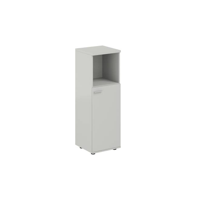 SG.844.SH.SH.R / Шкаф средний с нишей 400х400х1200, 1 дв., з.ст HDF, правый / корпус: серый бархат; фасад: серый бархат