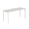 SG.203.SH.44.WH / Стол 1600х600х750 / профиль: 40х40 белый; столешница: серый бархат