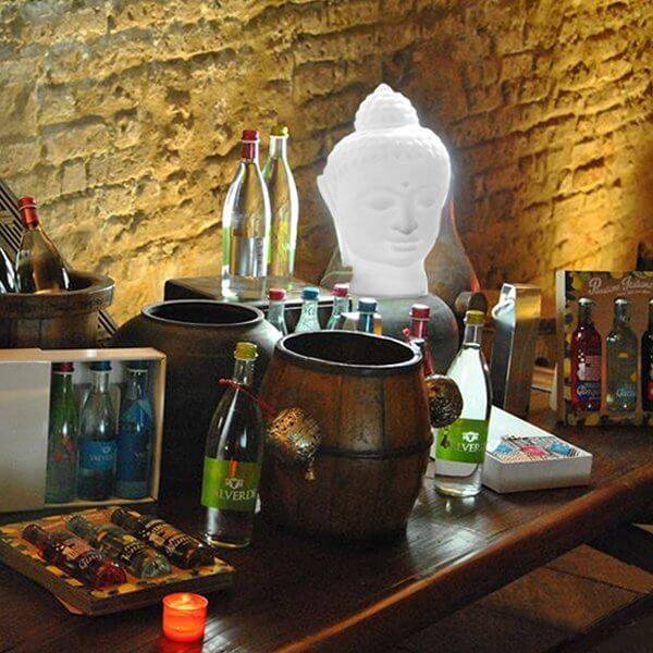 Светильник пластиковый настольный Будда Buddha Lighting белый 220х200х340 мм Светильник пластиковый настольный Будда Buddha Lighting белый 220х200х340 мм