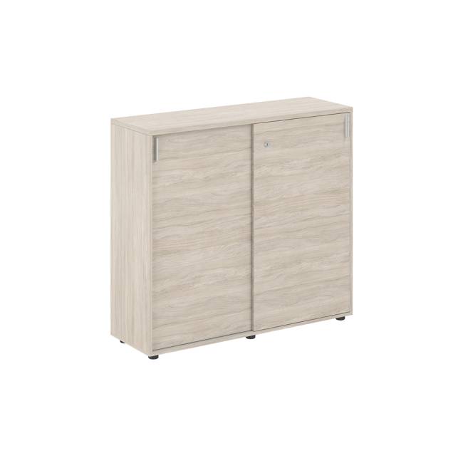SG.711.OL.OL / Шкаф купе 1238х400х1125 средний, с замком / корпус: дуб светлый, фасады: дуб светлый