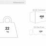 Стул пластиковый полубарный Air Bar 65 черный 440х510х950 мм