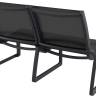 Диван пластиковый двухместный Pacific Lounge черный 760х800х850 мм Диван пластиковый двухместный Pacific Lounge черный 760х800х850 мм
